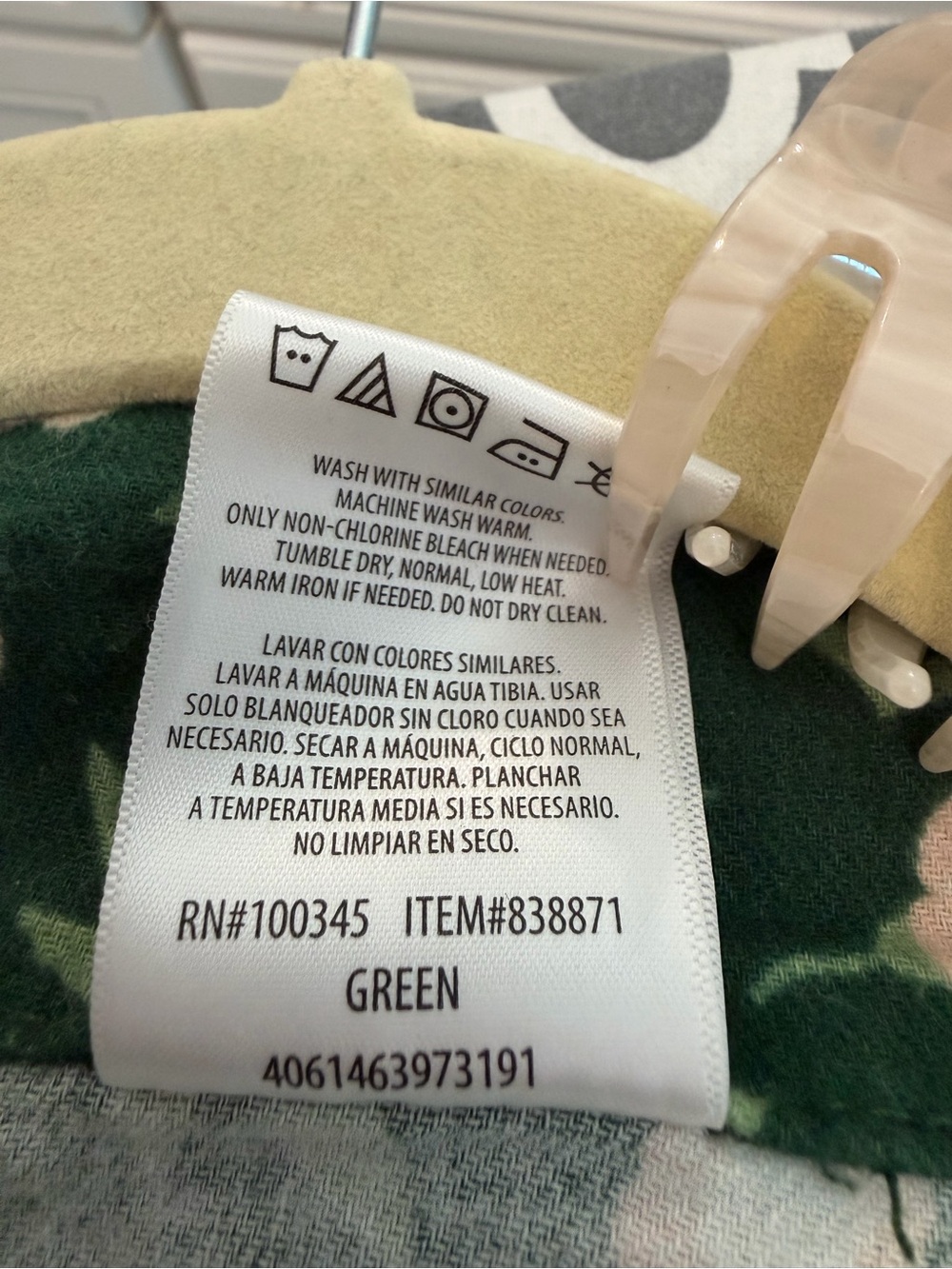 Floral Green ladiesPajama Set - Two-Piece Cozy Sleepwear Xl 16/18 - Picture 3 of 8
